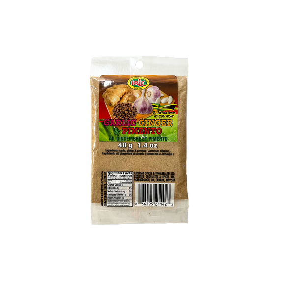Irie Garlic Ginger & Pimento 40g