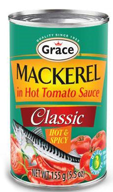 Grace Mackerels In Hot Sauce 155g