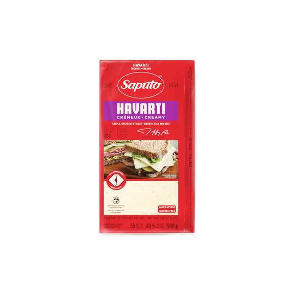 SAPUTO HAVARTI CHEESE SLICES 180G