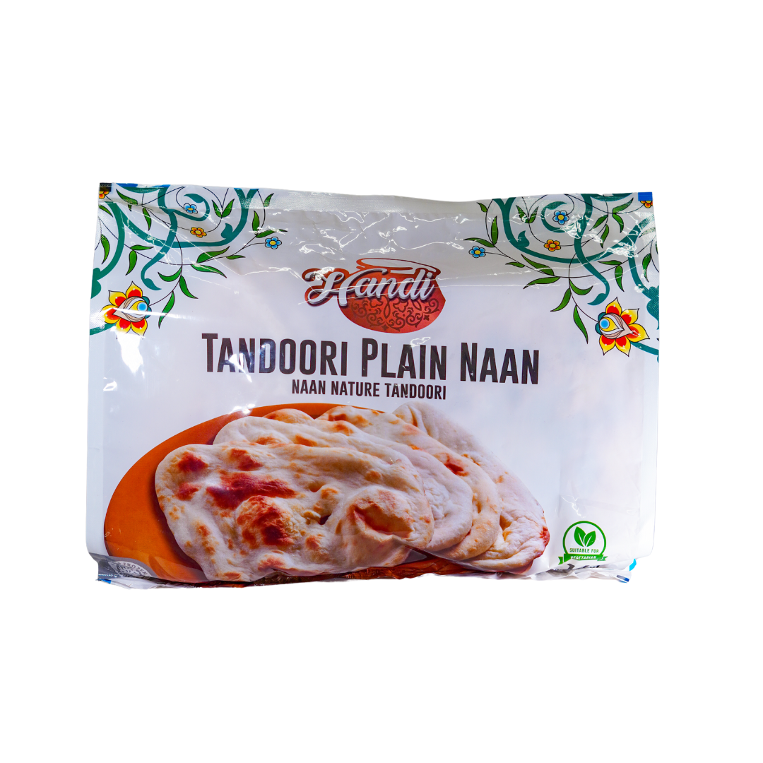 Handi Tandoori Plain Naan 16Pcs