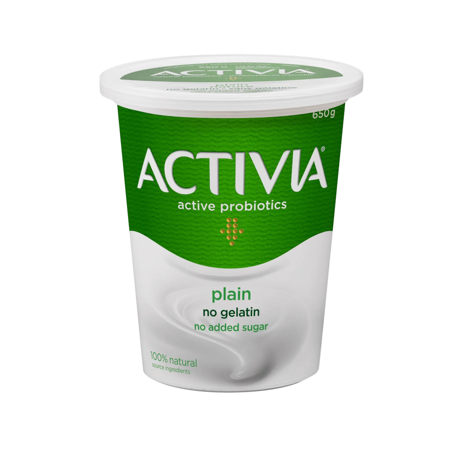 Activia Yogurt Plain 650ml