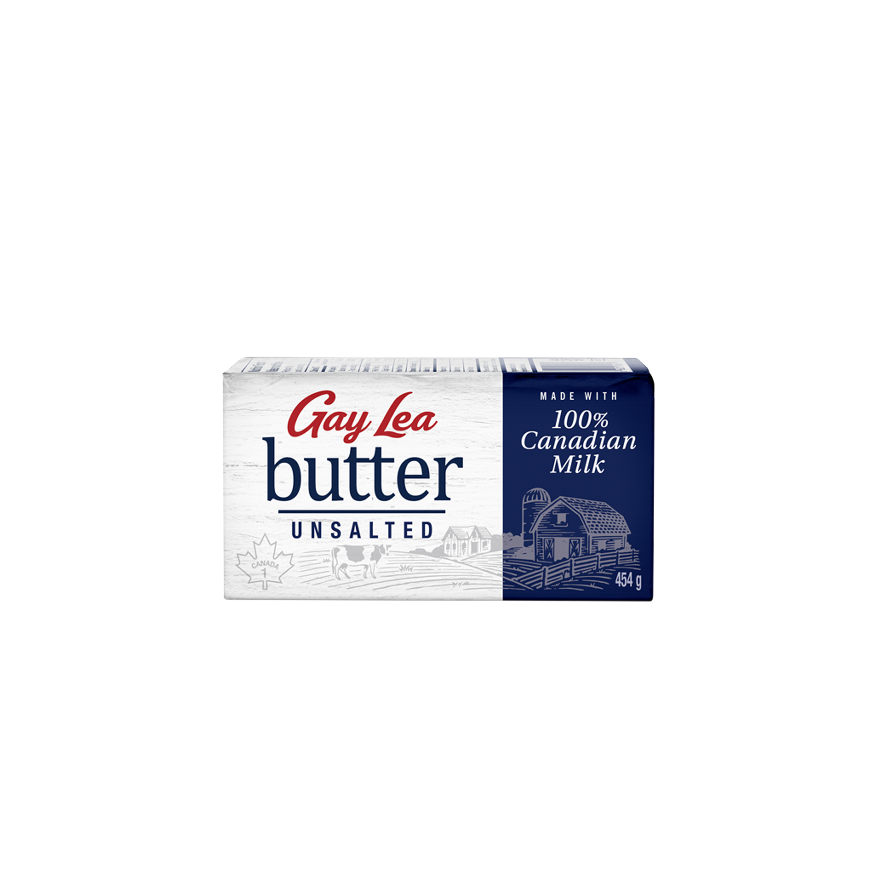 Gay Lea Butter Unsalted 454g
