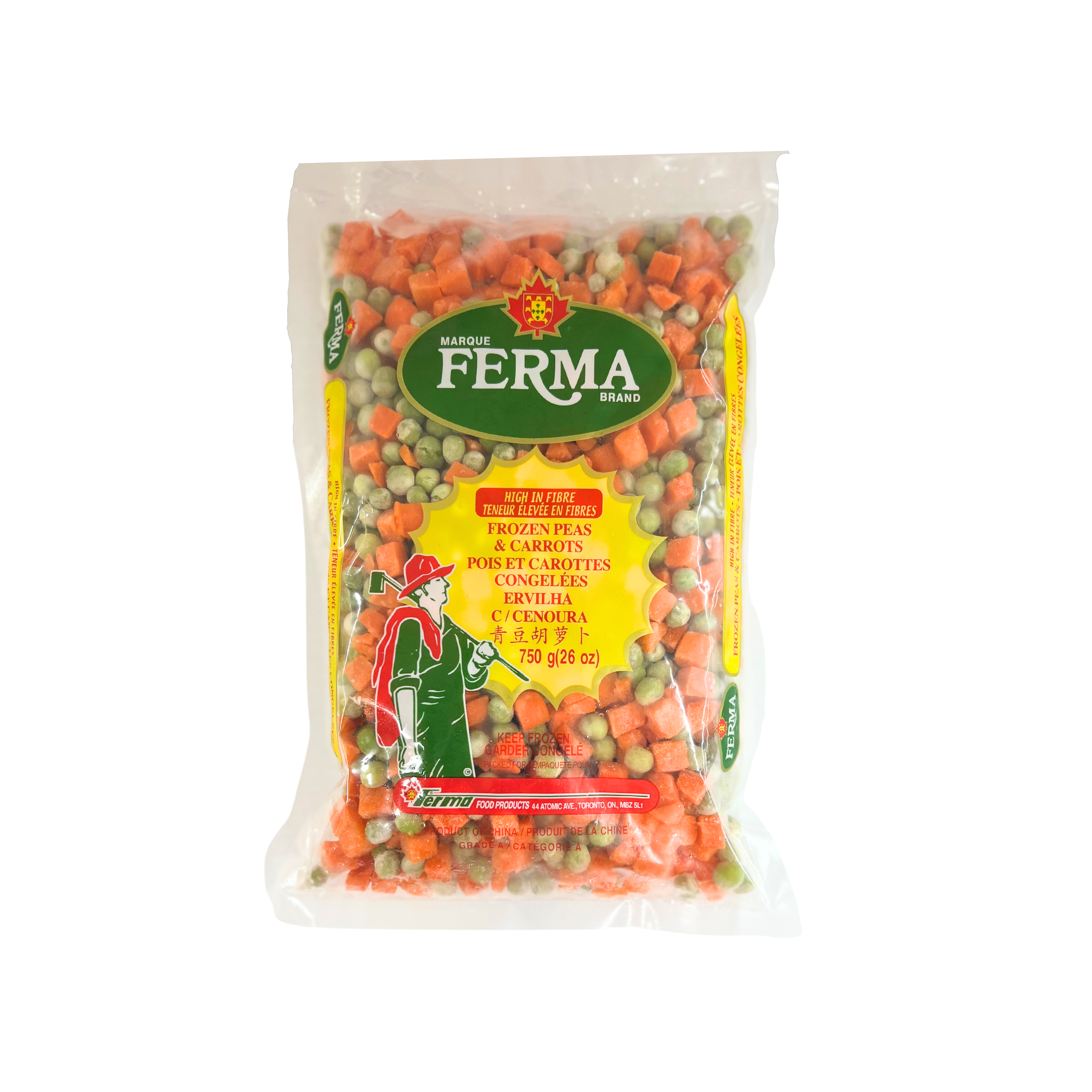 Ferma Frozen Peas & Carrot 750g