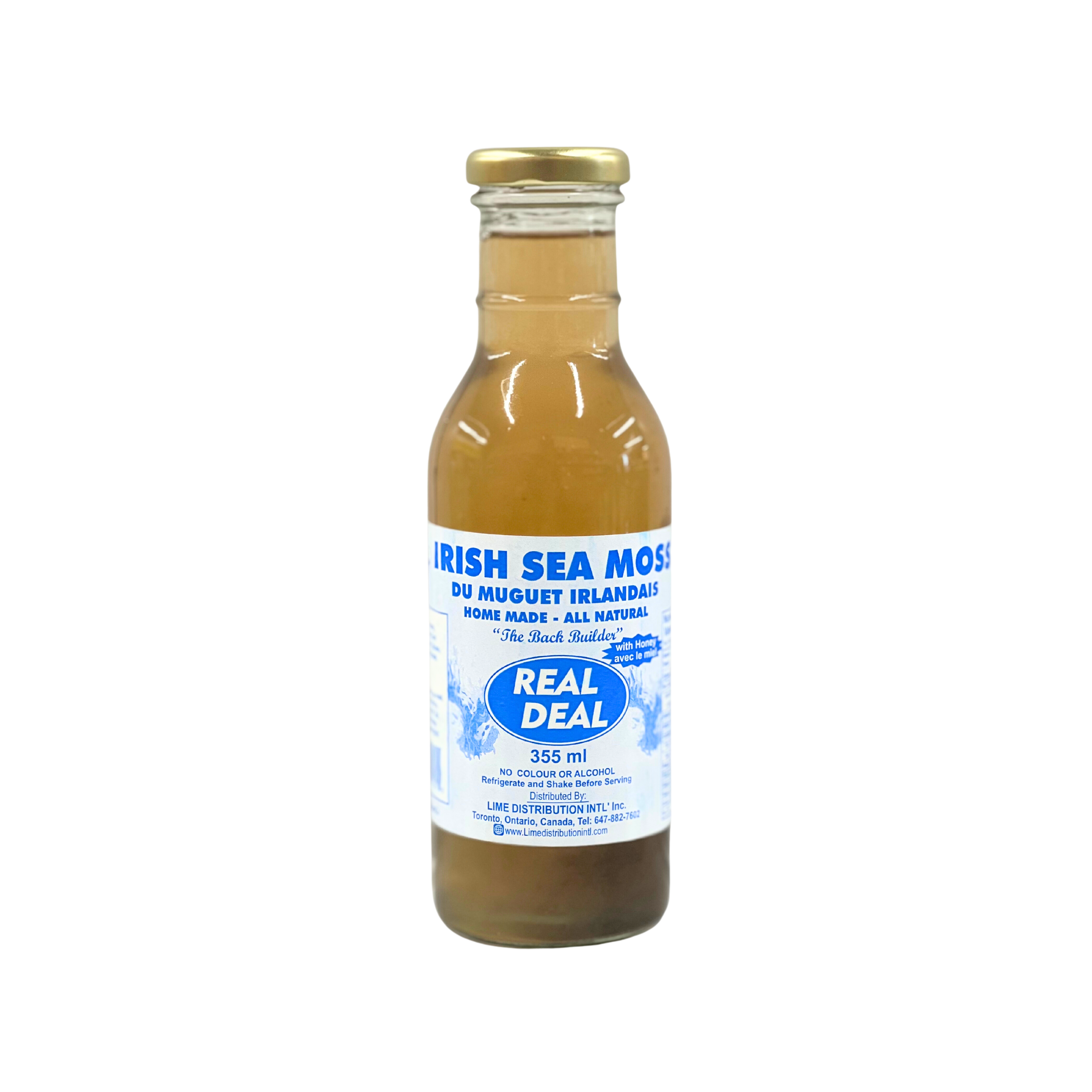 Real Deal Irish Sea Moss w Honey Juice 355ml