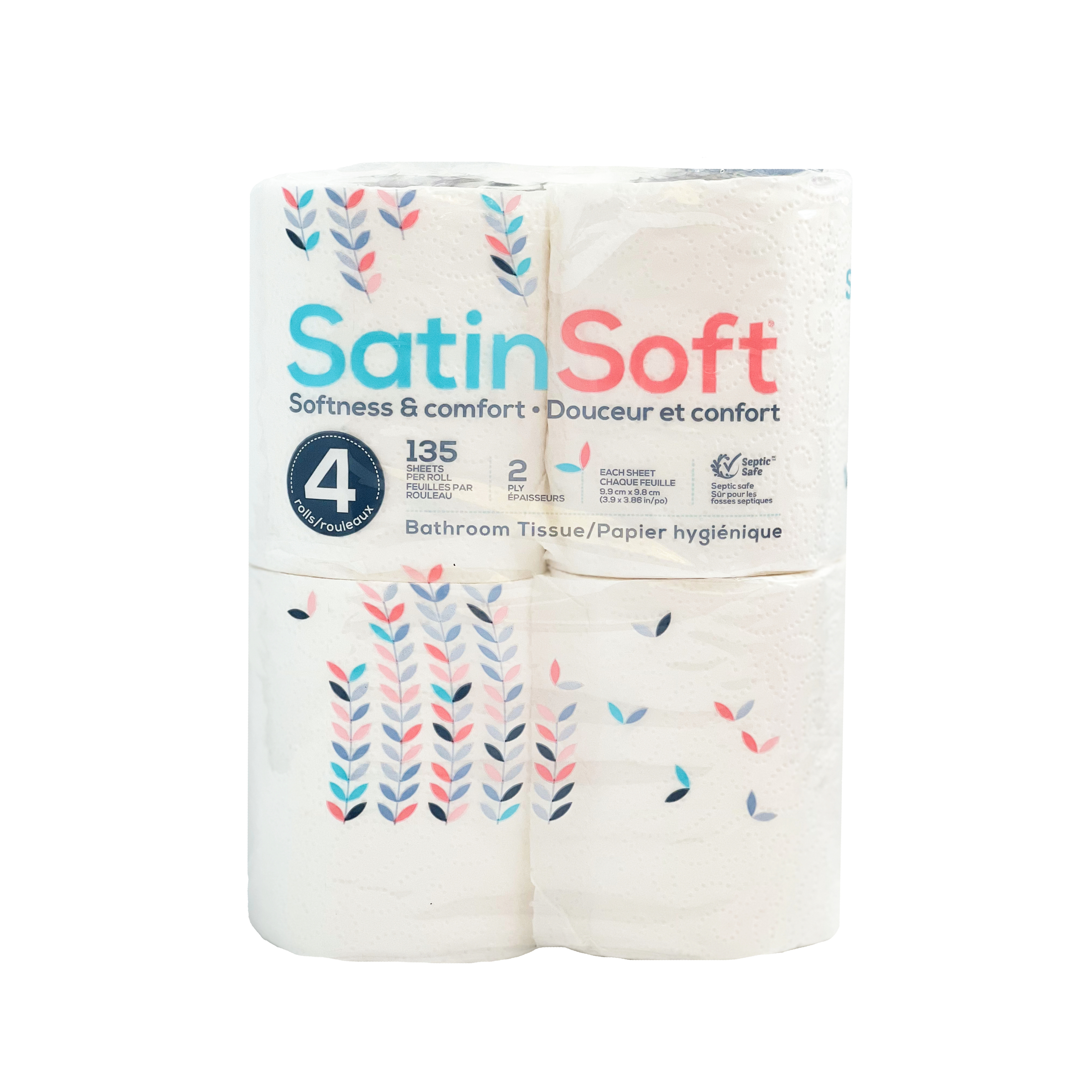 Satin Bathroom Tissue 4 Rolls