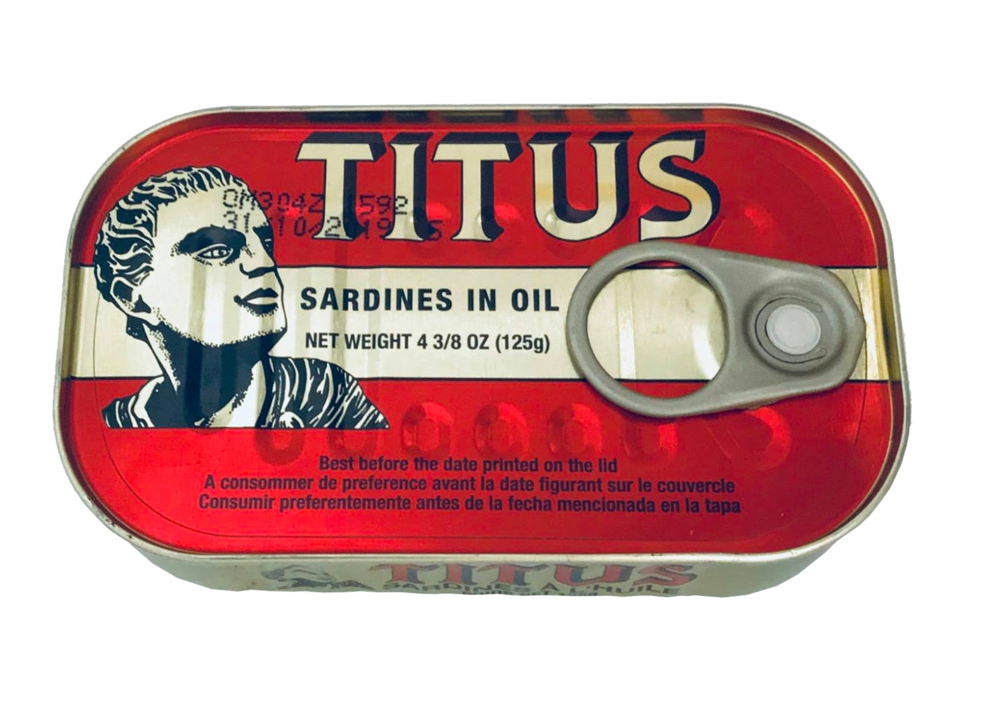 TITUS Sardines in Soybean Oil 125g