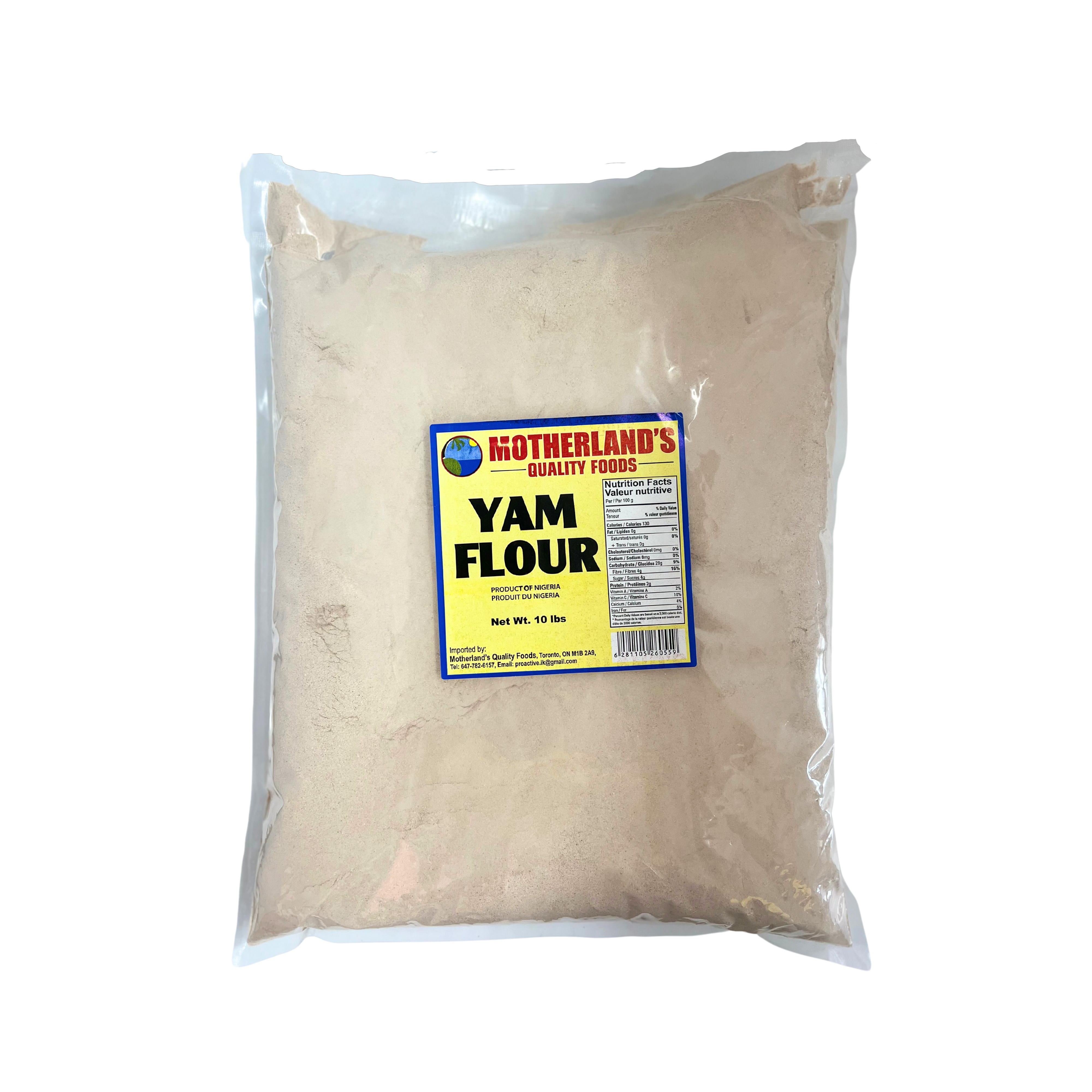 Motherland's Yam Flour 10Lb