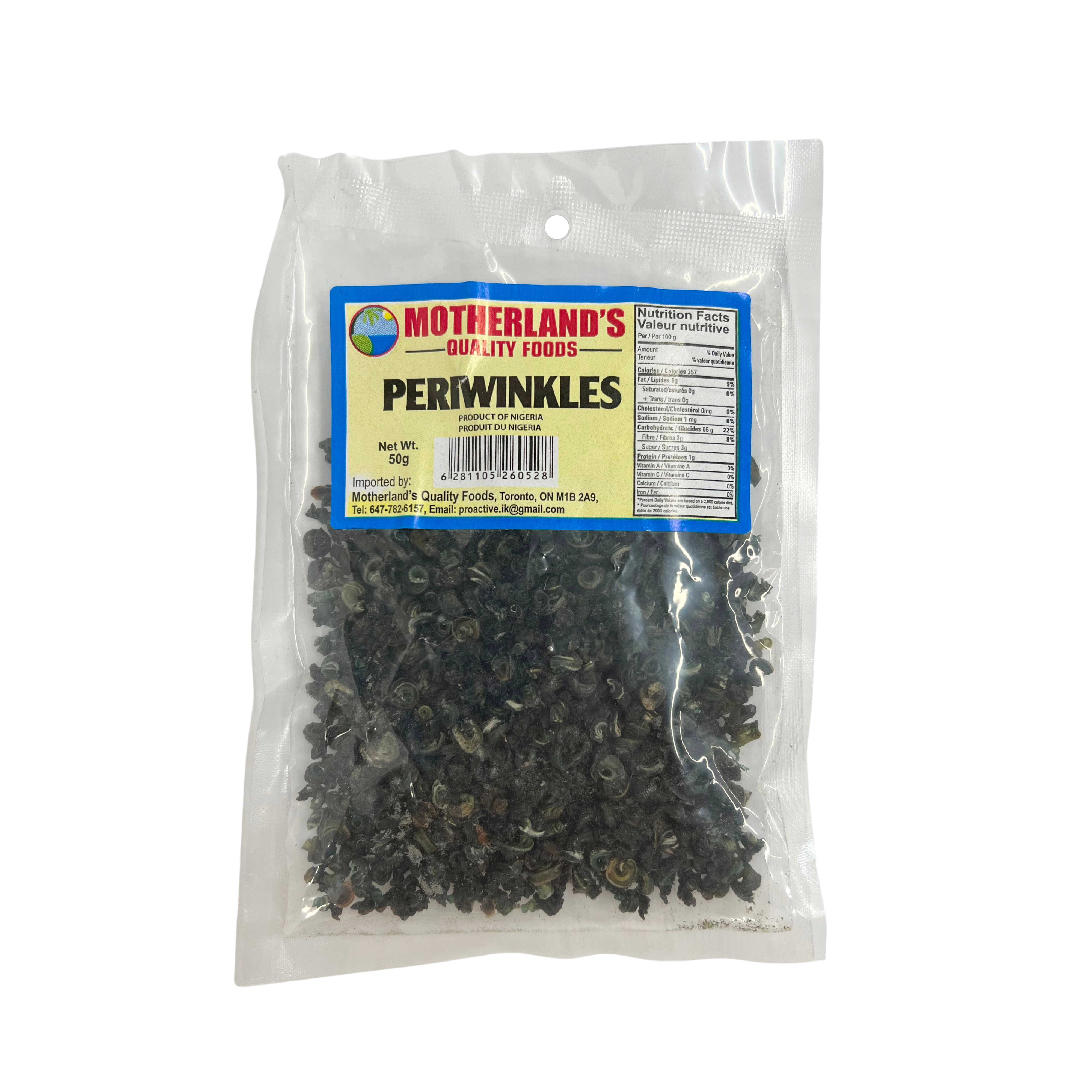 Motherland's Periwinkles 50g
