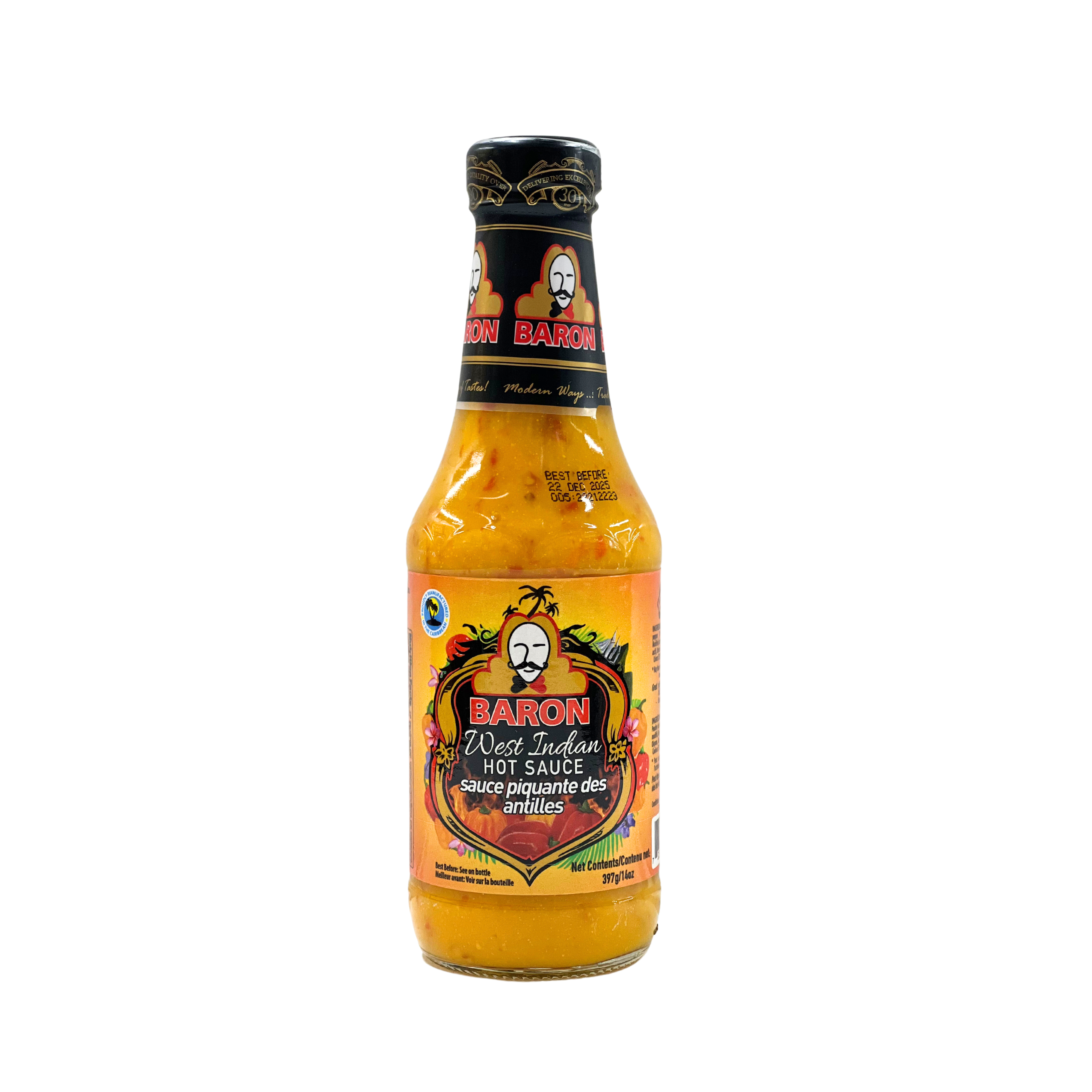 Baron West Indian Hot Sauce 397g