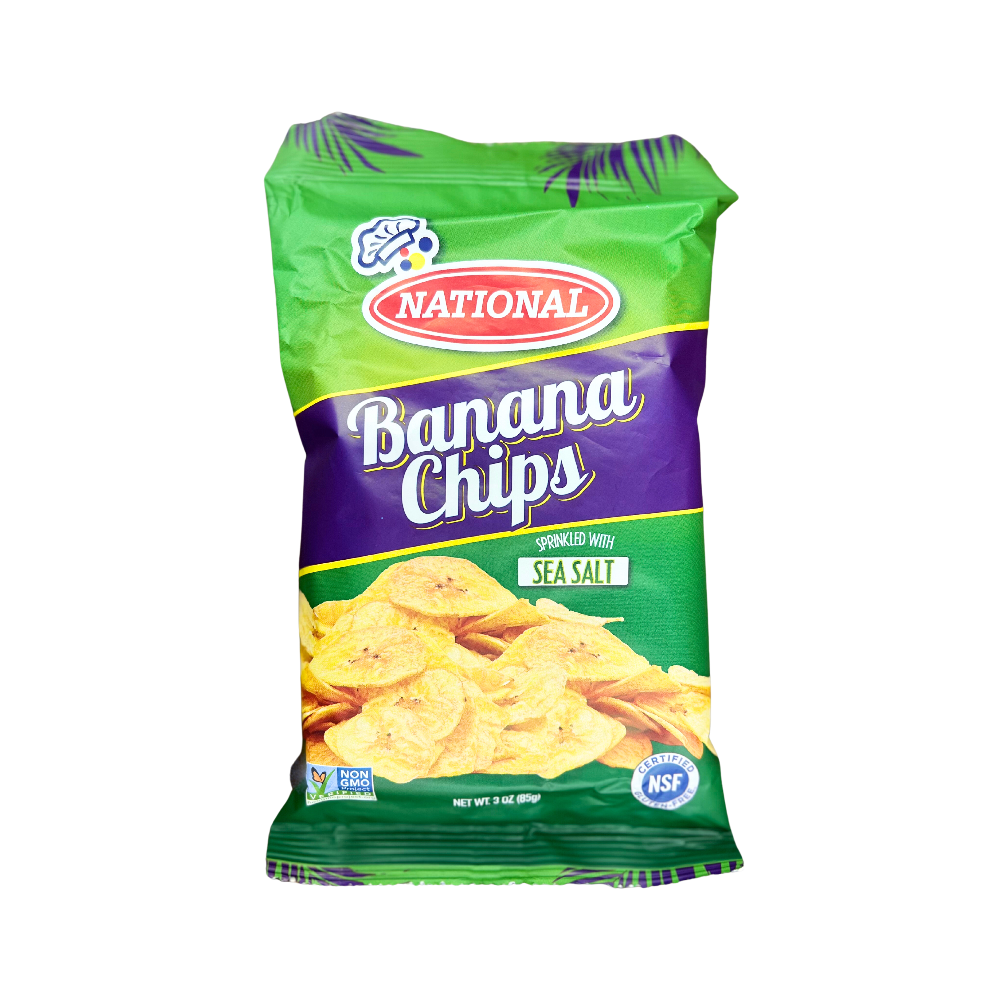 National Green Banana Chips 85g