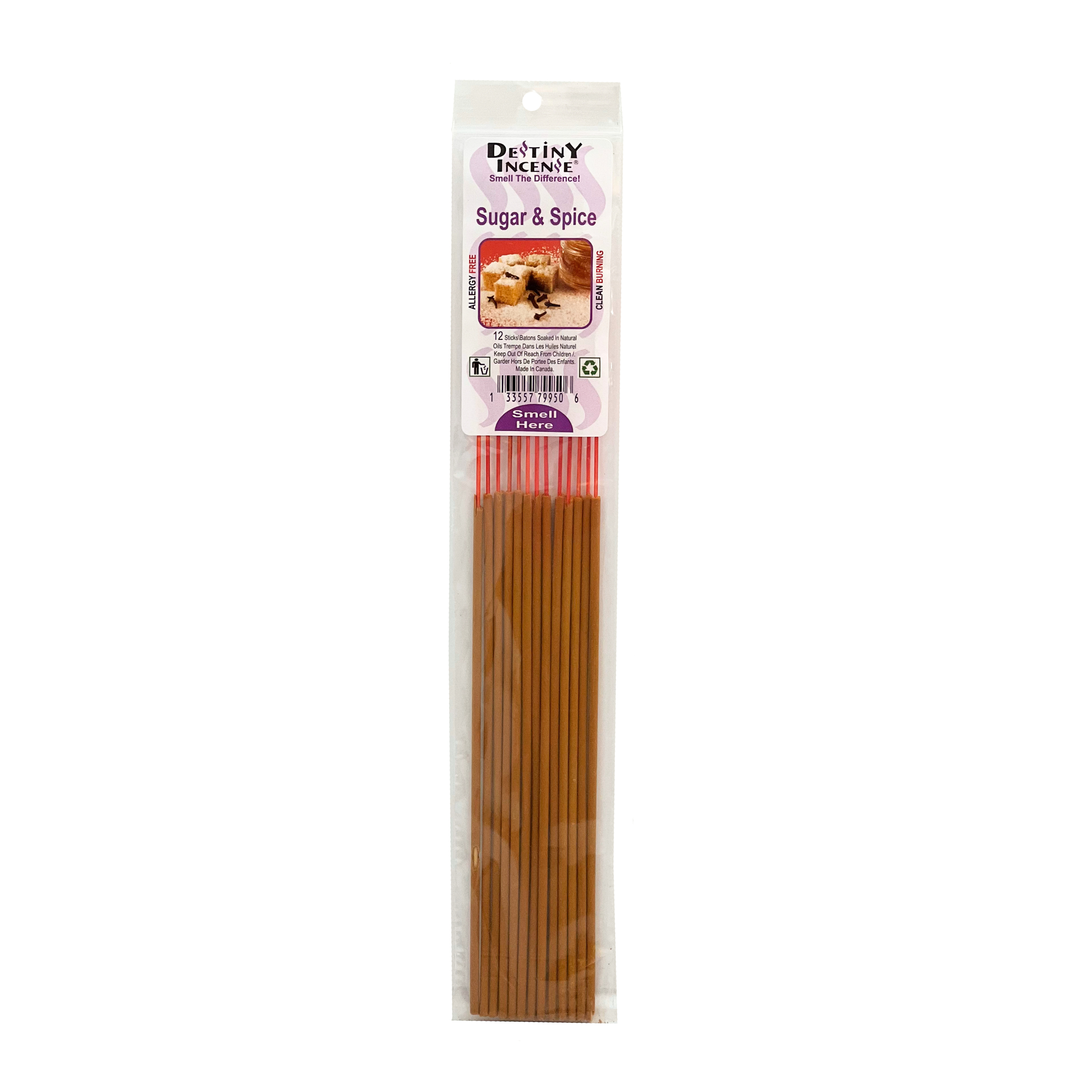 Destiny incense sugar & spice 12 Sticks