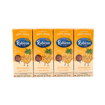 Rubicon Kids Tetra Pineapple & Coconut 4 Pack*200ml