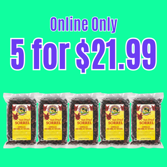 Caribbean Delight Dried Sorrel 100g (5 Pack)