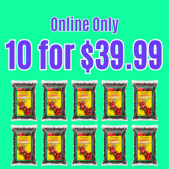 Montego Dried Sorrel 100g (10 Pack)