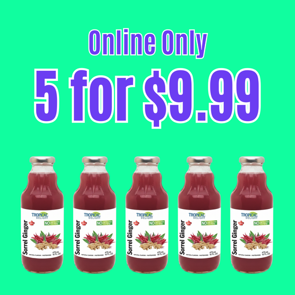 Tropical Delight Sorrel Ginger 473ML (5 Pack)