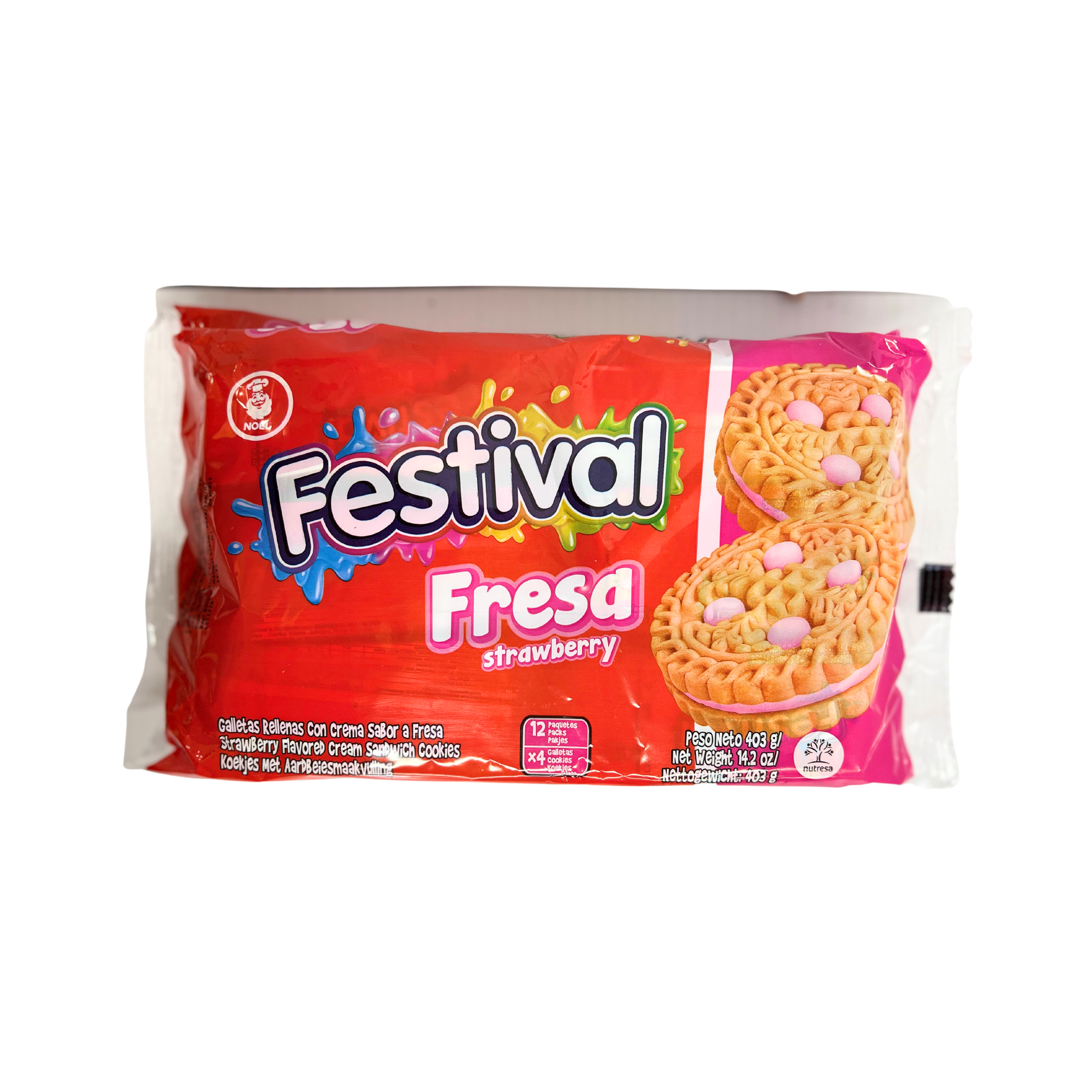 Noel Festival Strawberry Cookies 403g