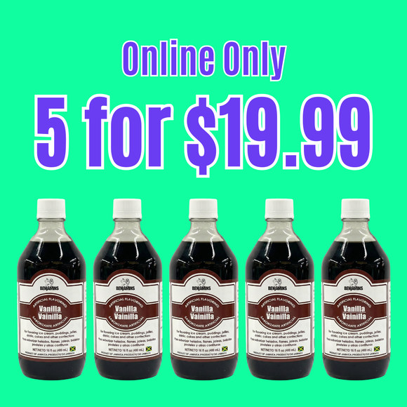 Benjamin Vanilla 480ml (5 Pack)