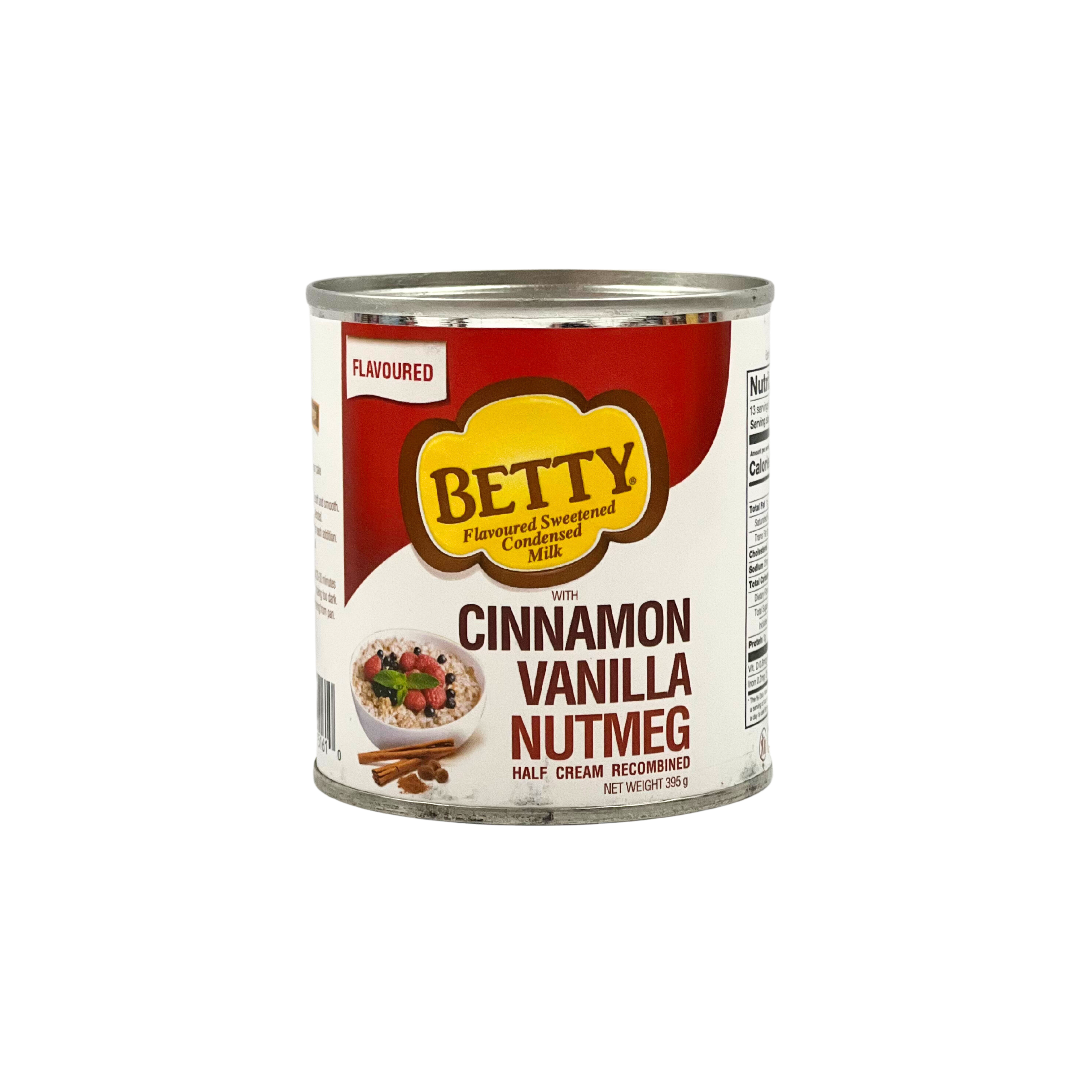 Betty Sweetend Milk Cinnamon,Vanilla & Nutmeg 395g