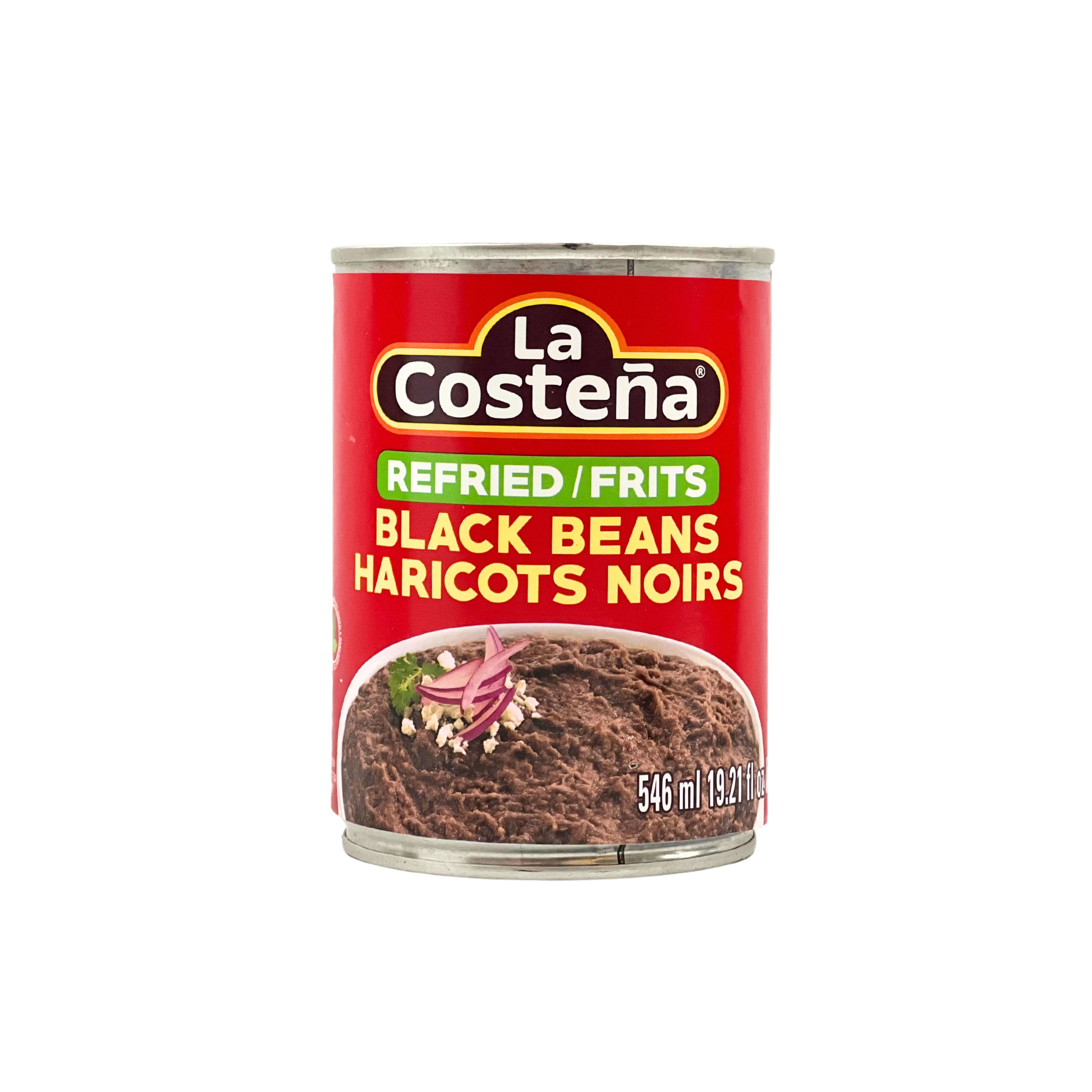 La Costena Medium Refried Black Beans 546ml