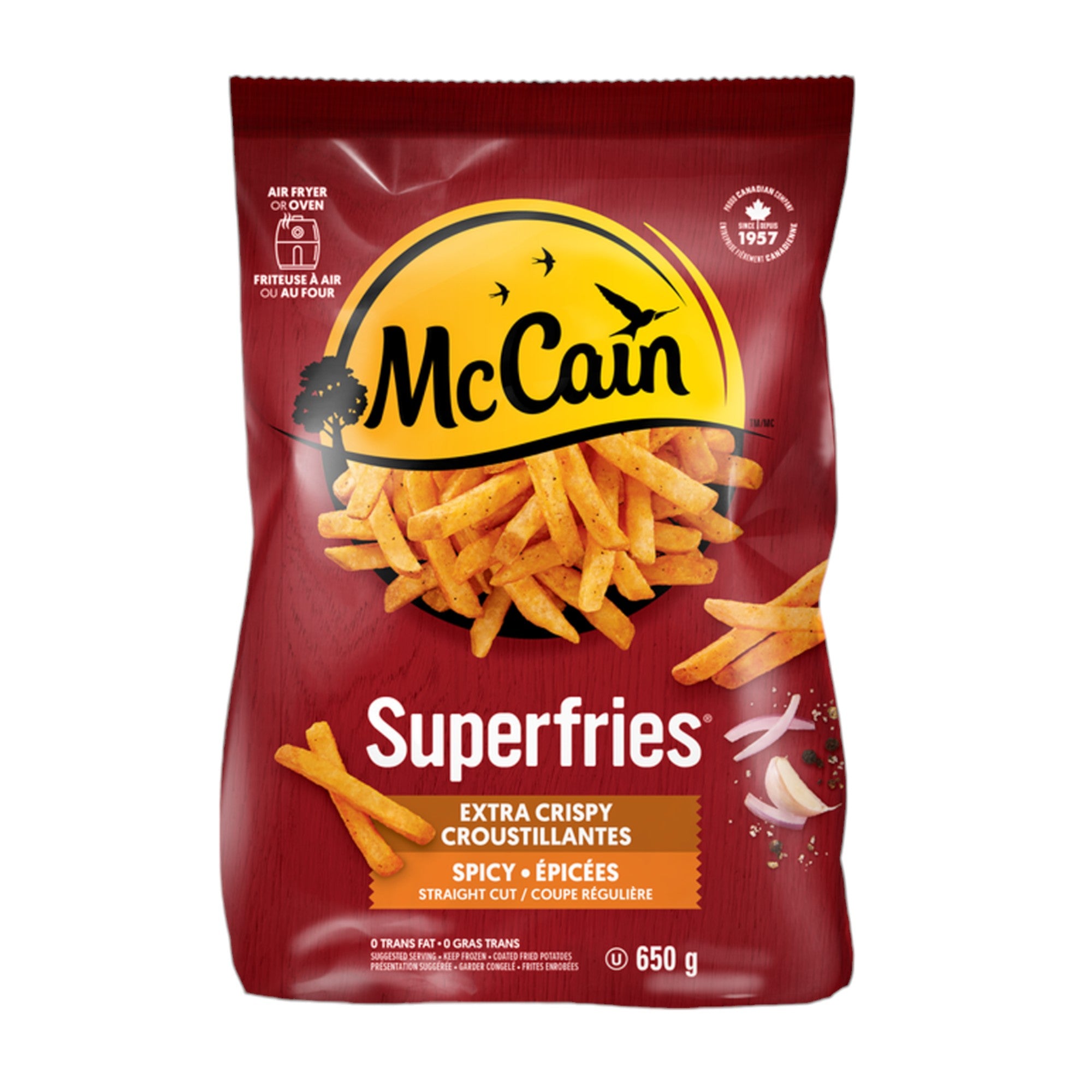 Mccain Superfries Extra Crispy Spicy Fries 650G