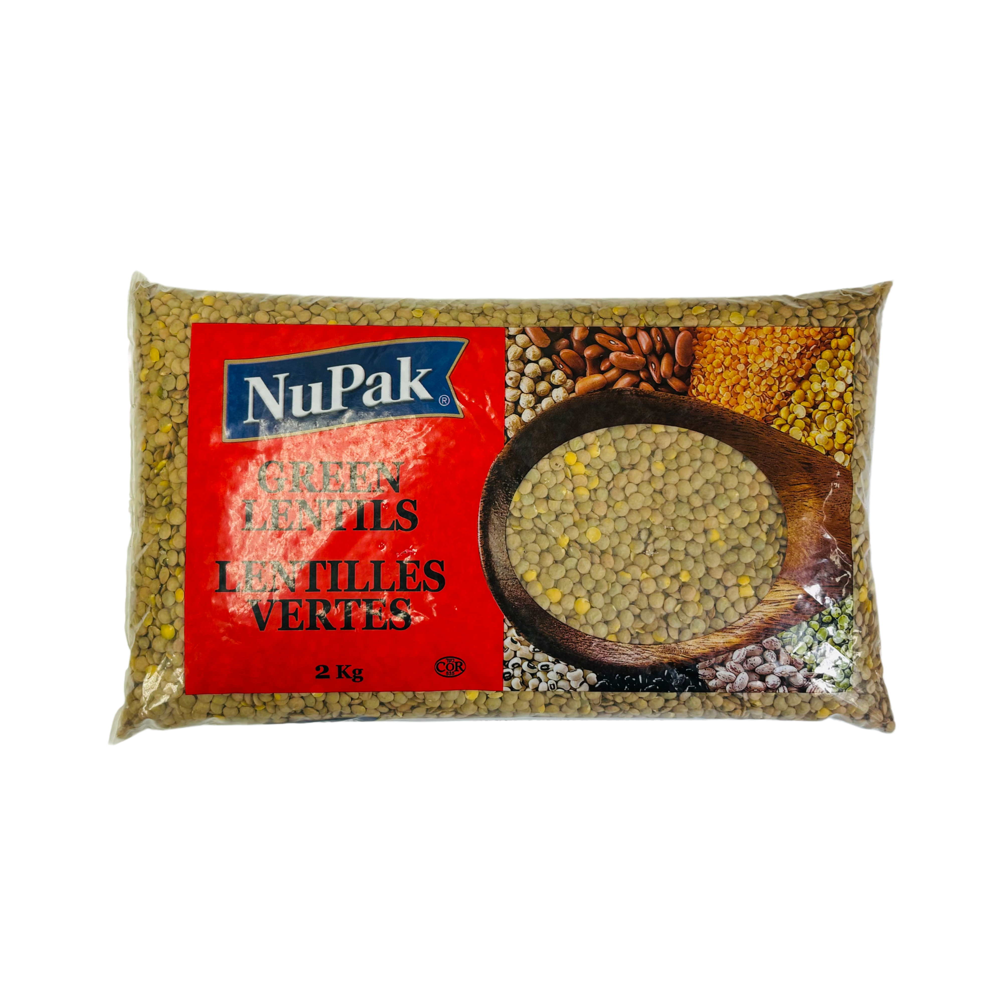 Nupak Green Lentils 2KG