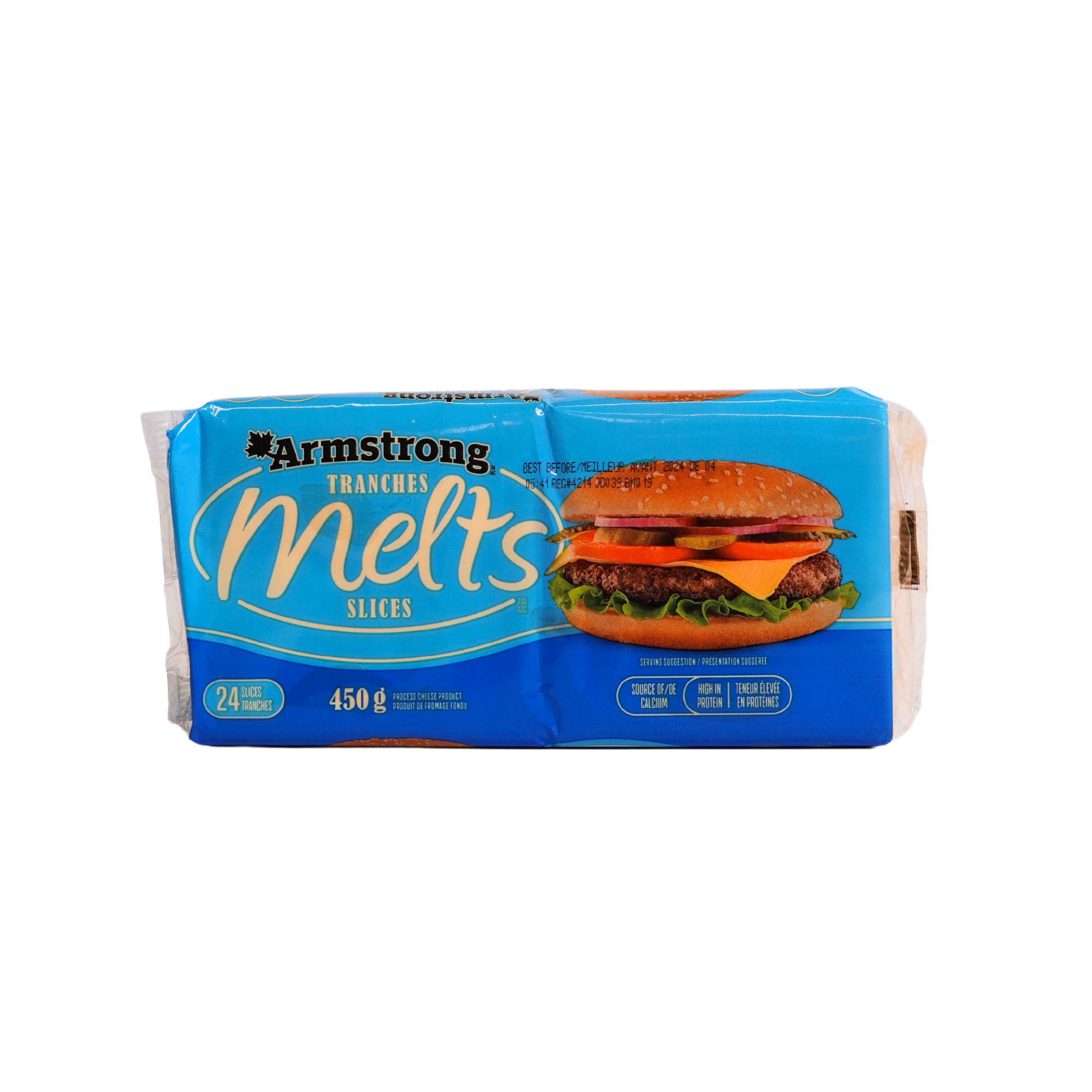 ARMSTRONG CHEESE CHEDDAR MELTS SLICES 450G