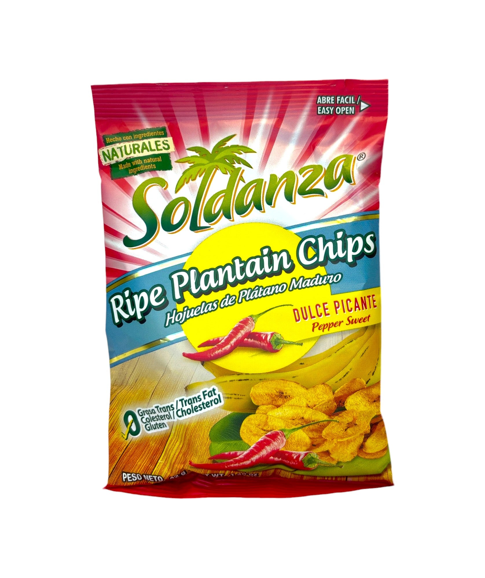 Soldanza Ripe Plantain Chips Pepper 42g