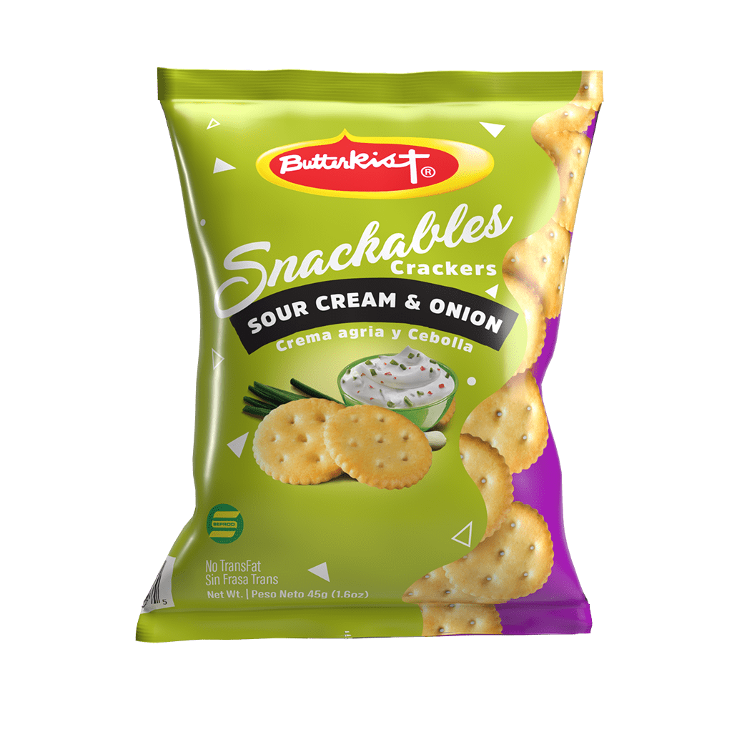 Butterkist Snackables Crackers Sour Cream Onion 45g