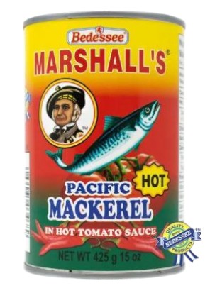 Marshall's Mackerel In Hot Tomoto Sauce 425g