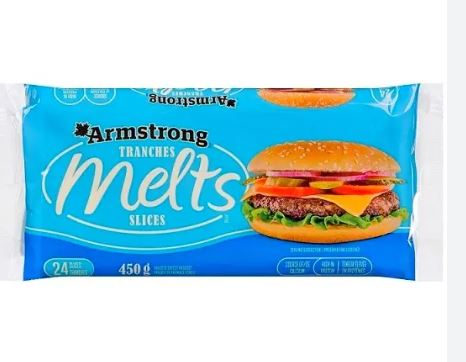 ARMSTRONG CHEESE CHEDDAR MELTS SLICES 450G