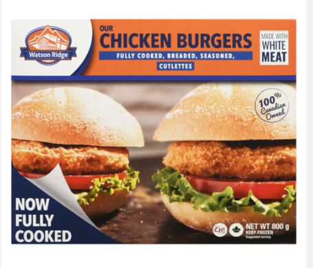 Watson Chicken Burgers 800G