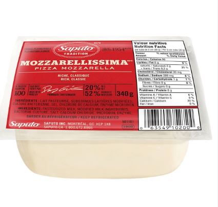 SAPUTO CHEESE MOZZARELLA BALLS 340G