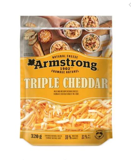 ARMSTRONG CHEESE TRIPLE CHEDDAR 320G