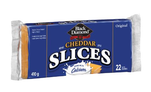 Black Diamond Cheddar Cheese Slices 410g