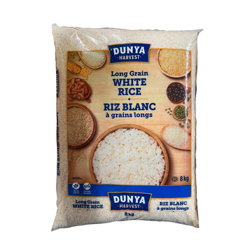 Dunya Long Grain White Rice 8Kg