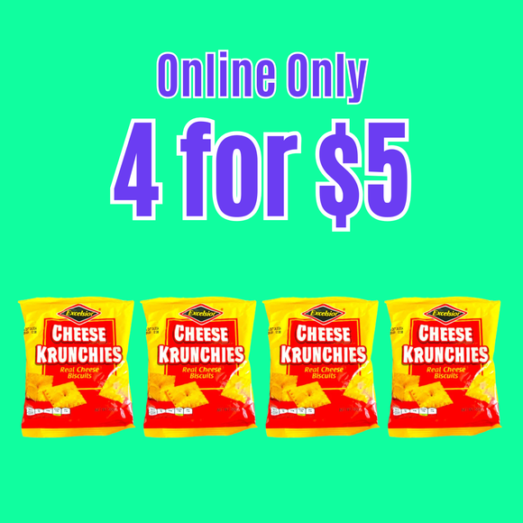 Excelsior Cheese Krunchies 50g (4 Pack)