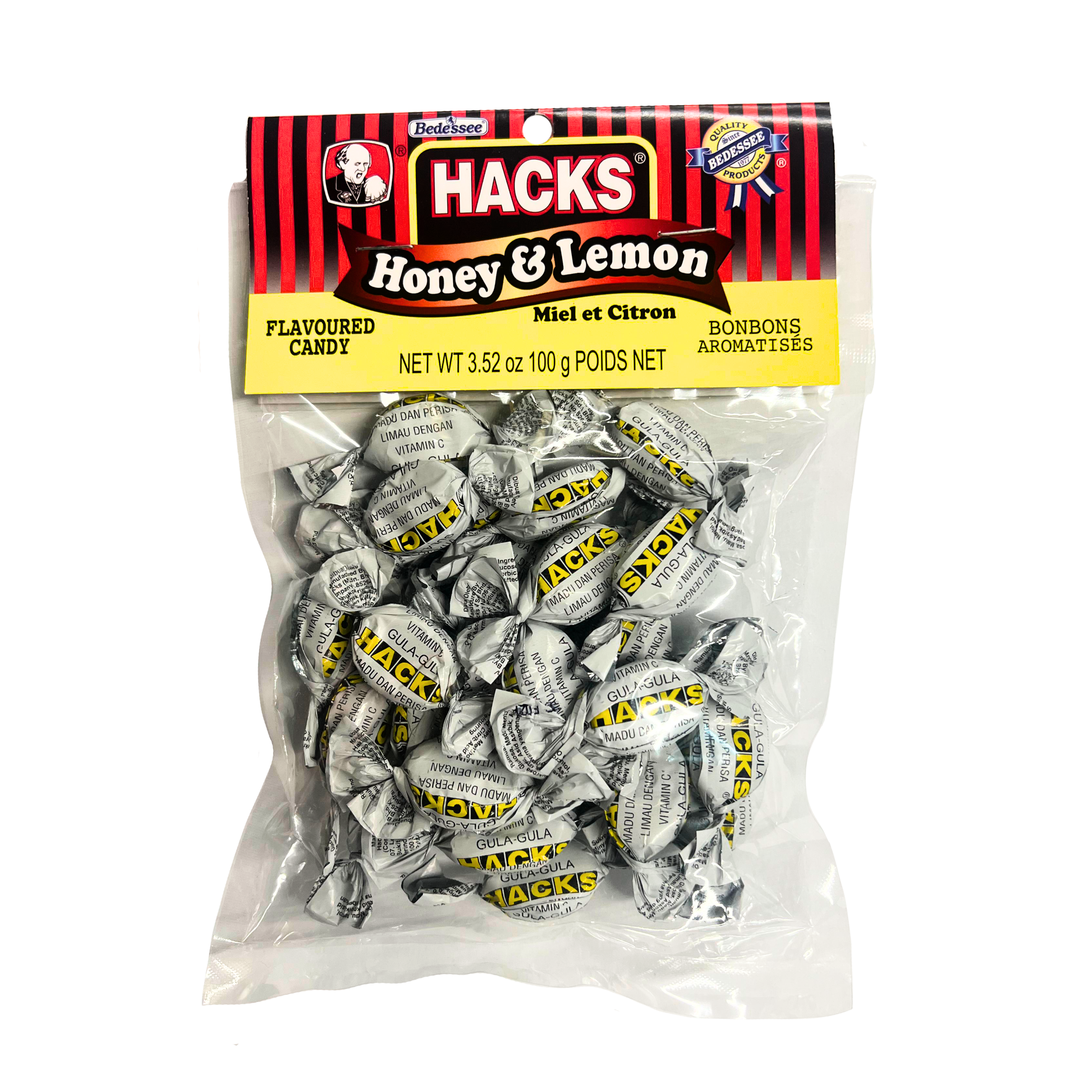 Hacks Candy Lemon 100g