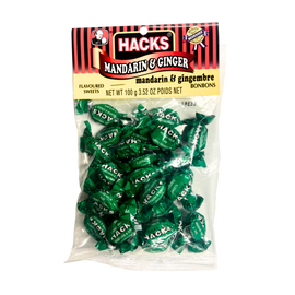 Hacks Candy Mandarin & Ginger 100g