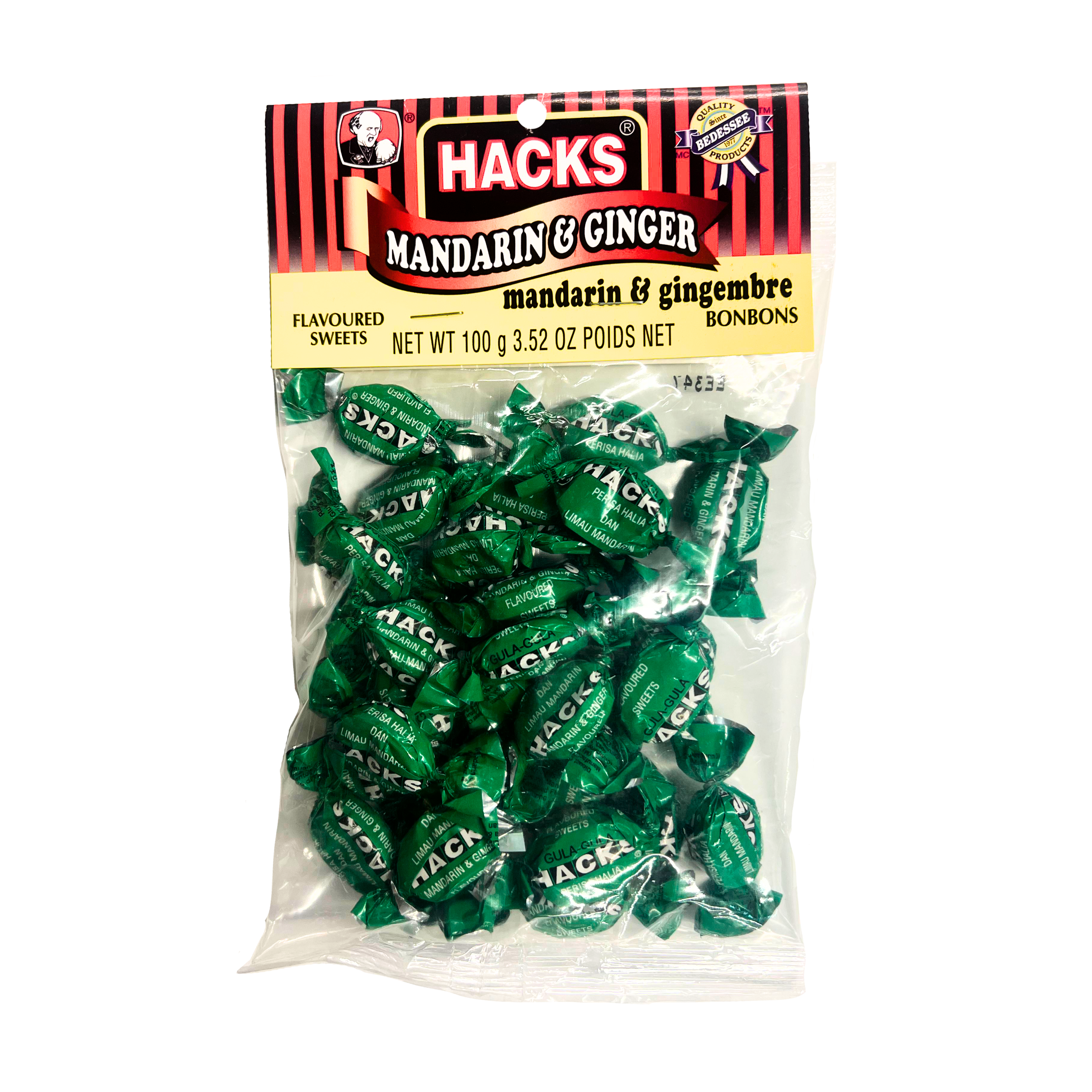 Hacks Candy Mandarin & Ginger 100g