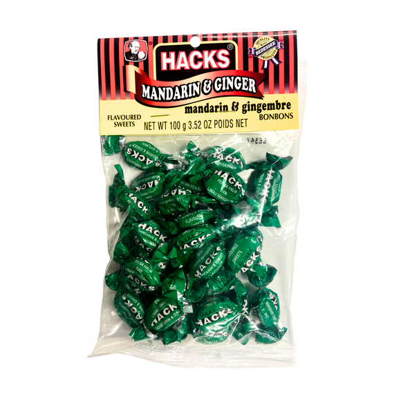 Hacks Candy Mandarin & Ginger 100g