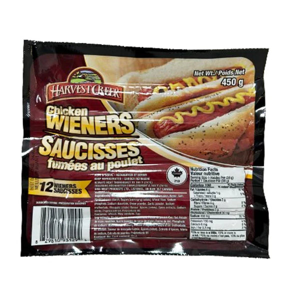 Harvest Creek Chicken Wieners 450G