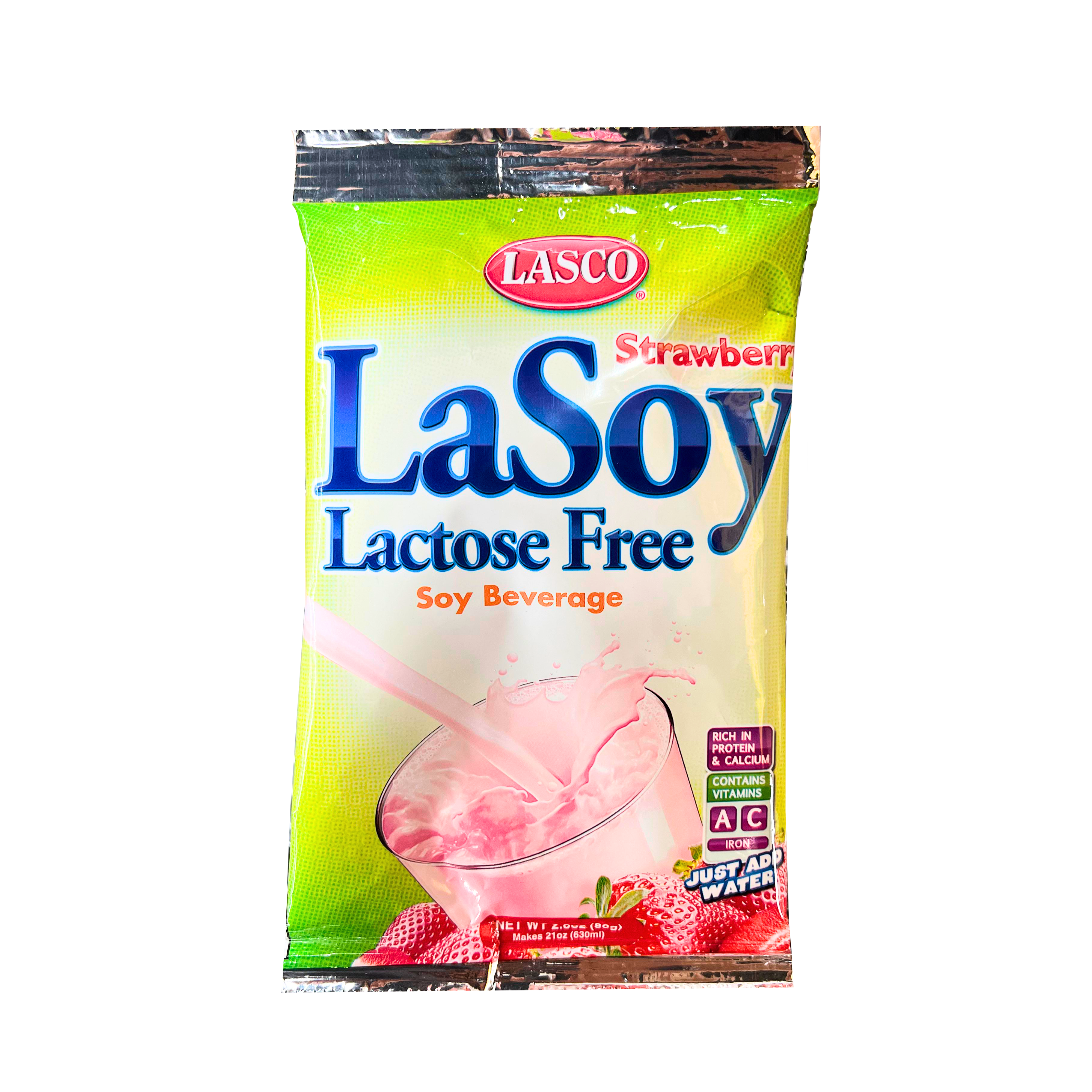 Lasoy Strawberry Soy Beverage 80g