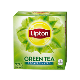 Lipton Green Tea Decaffeinated 72 bags 102g