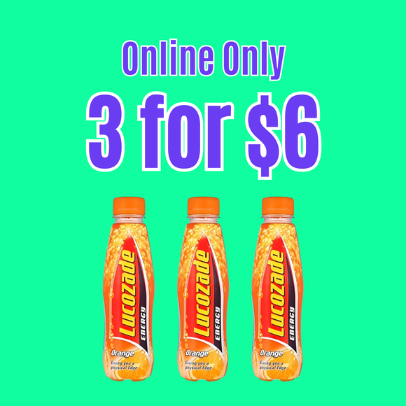 Lucozade Orange 380ml (3 Pack)