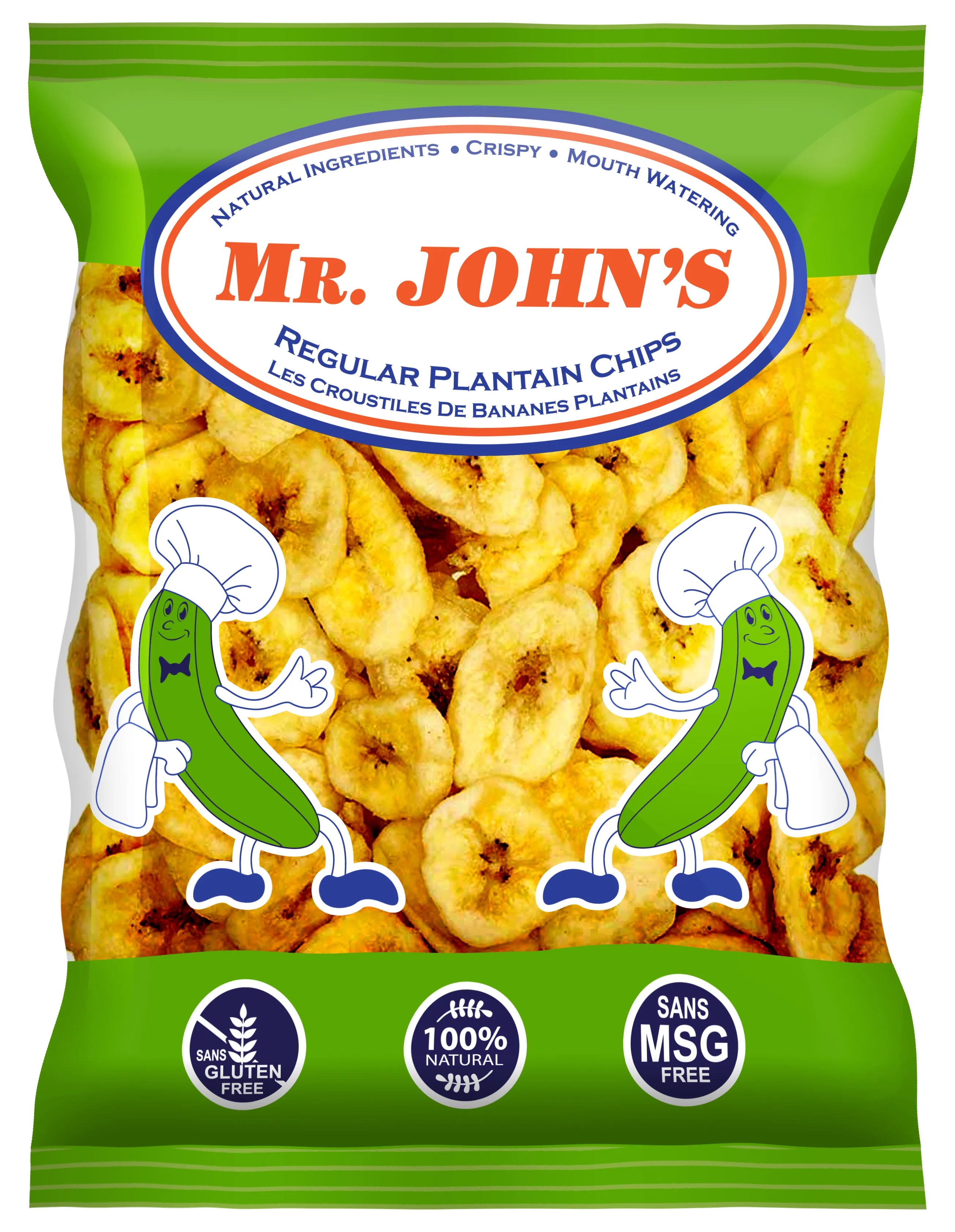 Mr John Plantain Chips Reg 135G