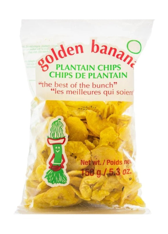 Golden Banana Plantain Chips 150g
