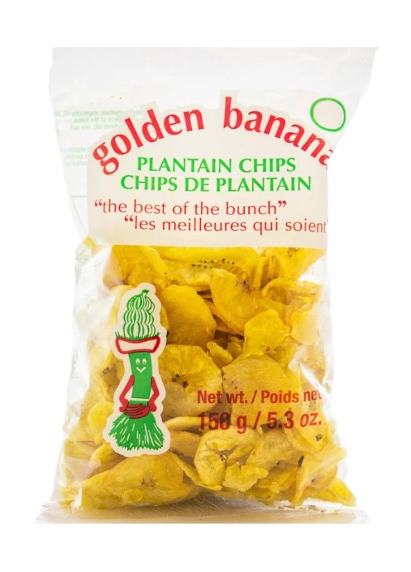 Golden Banana Plantain Chips 150g