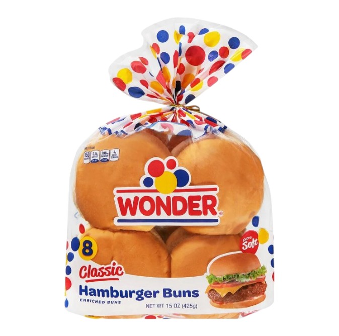 Wonder Hamburger Bun 408G