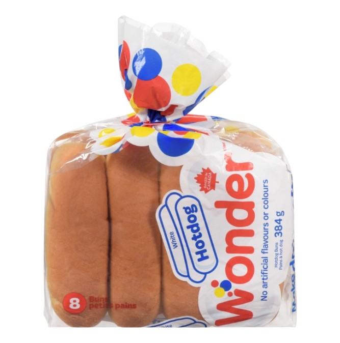 Wonder White Hotdog Buns 384G