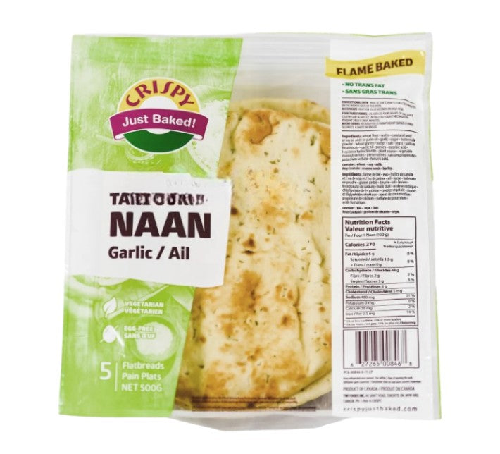 Crispy Tandoori Garlic Naan 500g